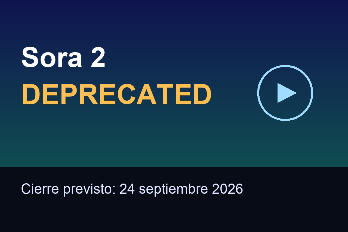 Sora 2 y Sora 2 Pro en deprecación